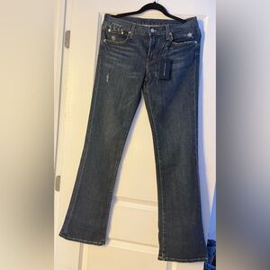 Vintage 90s Woman’s Ralph Lauren Classic 867 Blue Denim Jeans size 30 NEW